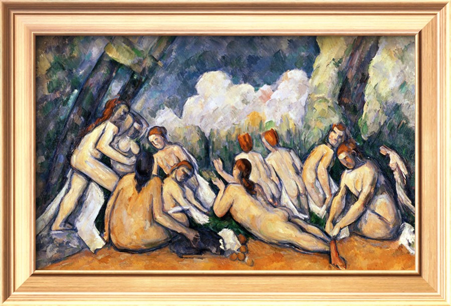 Large Bathers II, 1900-1906 - Paul Cezanne Painting